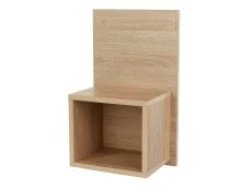 Core Core Kelly Set of 2 Wall Hanging Oak Compact Bedside Table