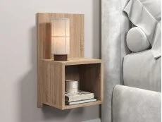 Core Core Kelly Set of 2 Wall Hanging Oak Compact Bedside Table
