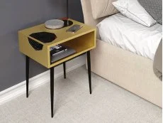 Core Core Galaxy 1 Drawer Gold Metal Bedside Table