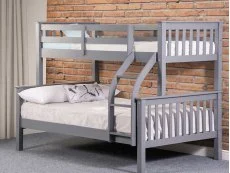 Sweet Dreams Sweet Dreams Connor Triple Grey Wooden Bunk Bed Frame