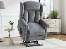 ASC ASC Lawson Slate Grey Dual Motor Riser Recliner Chair