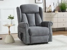 ASC ASC Lawson Slate Grey Dual Motor Riser Recliner Chair