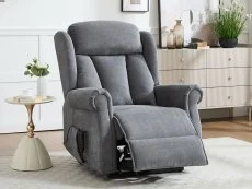 ASC ASC Lawson Slate Grey Dual Motor Riser Recliner Chair
