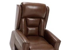 ASC ASC Turin Dual Motor Chestnut Brown Leather Riser Recliner Chair