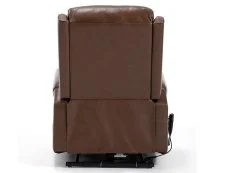 ASC ASC Turin Dual Motor Chestnut Brown Leather Riser Recliner Chair