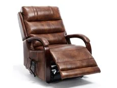 ASC ASC Regal Dual Motor Tan Faux Leather Riser Recliner Chair