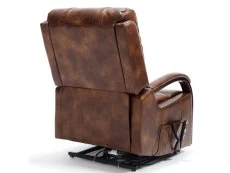 ASC ASC Regal Dual Motor Tan Faux Leather Riser Recliner Chair
