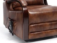 ASC ASC Regal Dual Motor Tan Faux Leather Riser Recliner Chair