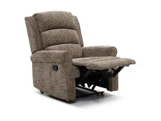 Kyoto Kyoto Baxter Fawn Woven Chenille Recliner Chair