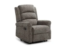 Kyoto Kyoto Baxter Grey Woven Chenille Recliner Chair