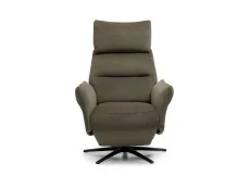 Kyoto Kyoto Austin Washed Olive Velvet Fabric Power Recliner Chair