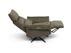 Kyoto Kyoto Austin Washed Olive Velvet Fabric Power Recliner Chair