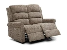 Kyoto Kyoto Baxter Fawn Woven Chenille 2 Seater Recliner Sofa