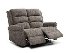 Kyoto Kyoto Baxter Grey Woven Chenille 2 Seater Recliner Sofa