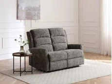 Kyoto Baxter Grey Woven Chenille 2 Seater Recliner Sofa Kyoto Baxter Grey Woven Chenille 2 Seater Recliner Sofa