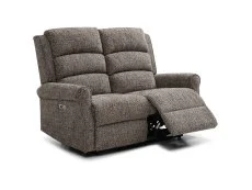 Kyoto Kyoto Baxter Grey Woven Chenille 2 Seater Recliner Sofa