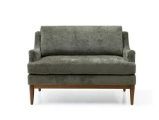 Kyoto Kyoto Briar Olive Chenille Fabric 2 Seater Sofa