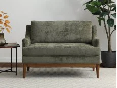 Kyoto Briar Olive Chenille Fabric 2 Seater Sofa