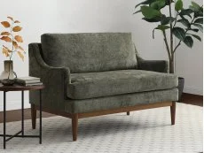 Kyoto Kyoto Briar Olive Chenille Fabric 2 Seater Sofa