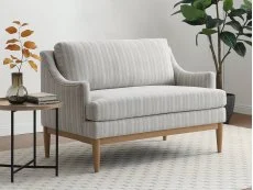 Kyoto Briar Natural Chenille Fabric 2 Seater Sofa