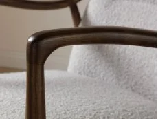 Kyoto Kyoto Tarquin Grey Soft Boucle Accent Chair