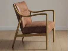 Kyoto Tarquin Tan Leather Accent Chair Kyoto Tarquin Tan Leather Accent Chair