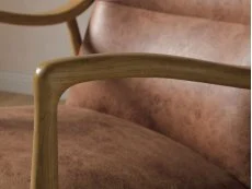 Kyoto Kyoto Tarquin Tan Leather Accent Chair