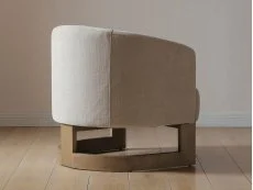 Kyoto Kyoto Lennox Symbol Taupe Chenille Accent Chair