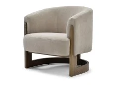 Kyoto Kyoto Lennox Symbol Taupe Chenille Accent Chair