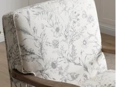 Kyoto Kyoto Colwell Meadow Print Natural Accent Chair