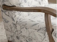 Kyoto Kyoto Colwell Meadow Print Natural Accent Chair