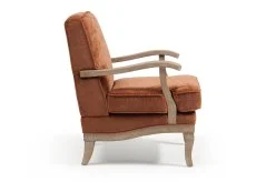 Kyoto Kyoto Colwell Terracotta Distressed Chenille Accent Chair