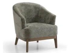 Kyoto Kyoto Ella Distressed Olive Chenille Accent Chair