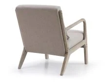 Kyoto Kyoto Inca Oatmeal Linen Accent Chair