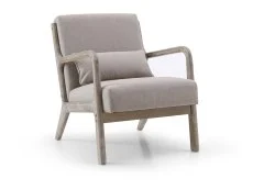 Kyoto Kyoto Inca Oatmeal Linen Accent Chair