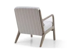 Kyoto Kyoto Inca Natural Chenille Stripe Accent Chair