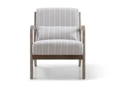 Kyoto Kyoto Inca Natural Chenille Stripe Accent Chair