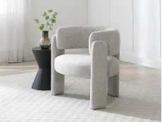 Kyoto Kyoto Adelaide Natural Weave Fabric Accent Chair