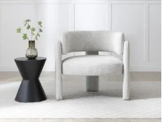 Kyoto Kyoto Adelaide Natural Weave Fabric Accent Chair