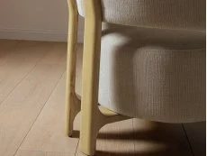 Kyoto Kyoto Amos Taupe Chenille Fabric Accent Chair