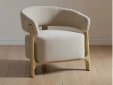 Kyoto Amos Taupe Chenille Fabric Accent Chair Kyoto Amos Taupe Chenille Fabric Accent Chair