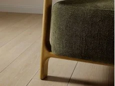 Kyoto Kyoto Amos Olive Textured Chenille Fabric Accent Chair