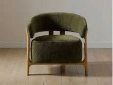 Kyoto Amos Olive Textured Chenille Fabric Accent Chair Kyoto Amos Olive Textured Chenille Fabric Accent Chair