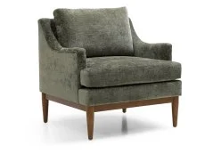 Kyoto Kyoto Briar Olive Chenille Fabric Accent Chair