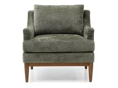 Kyoto Kyoto Briar Olive Chenille Fabric Accent Chair