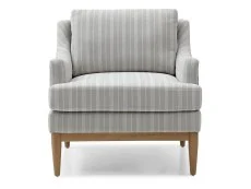 Kyoto Kyoto Briar Natural Stripe Fabric Accent Chair