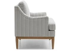 Kyoto Kyoto Briar Natural Stripe Fabric Accent Chair