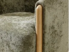 Kyoto Kyoto Jules Olive Distressed Chenille Fabric Accent Chair