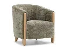 Kyoto Jules Olive Distressed Chenille Fabric Accent Chair Kyoto Jules Olive Distressed Chenille Fabric Accent Chair