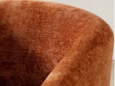 Kyoto Kyoto Jules Terracotta Distressed Chenille Fabric Accent Chair